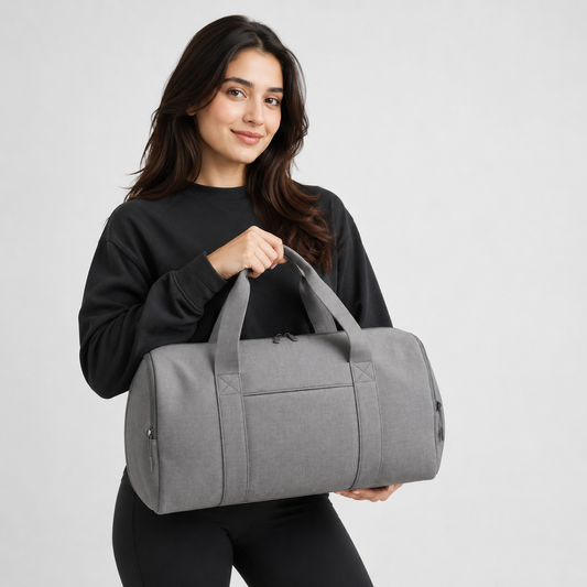 Black Gym and Travel Duffel Bag
